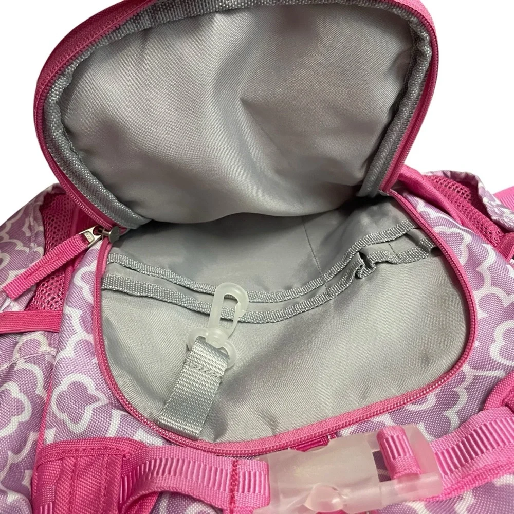 Pottery Barn Kids Purple and Pink Geometric Pattern Small‎ Backpack